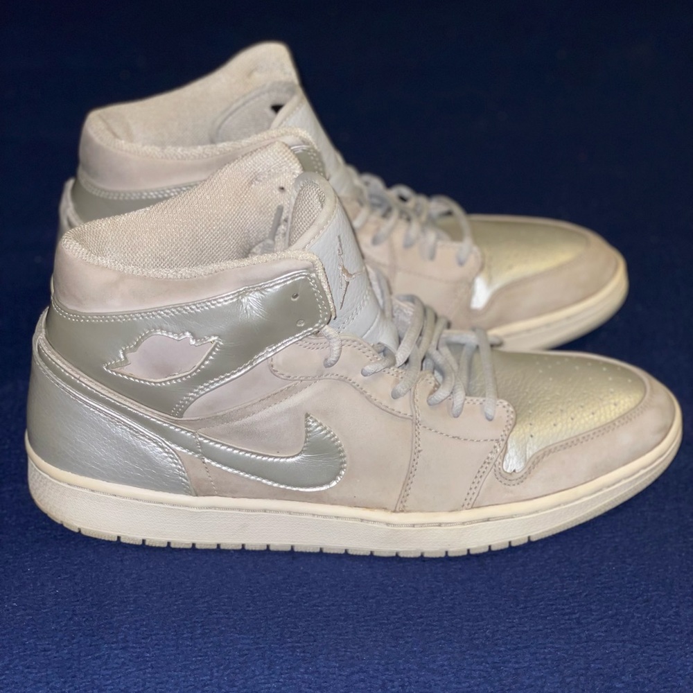Nike Air Jordan 1 Retro Size 13 136065 001 Neutral Grey Metallic Silver 2001